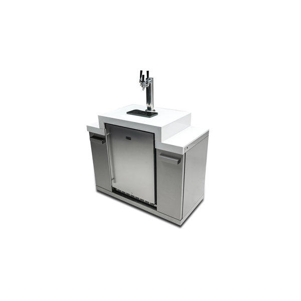 Mont Alpi Stainless Steel Outdoor Triple Beer Tap Kegerator